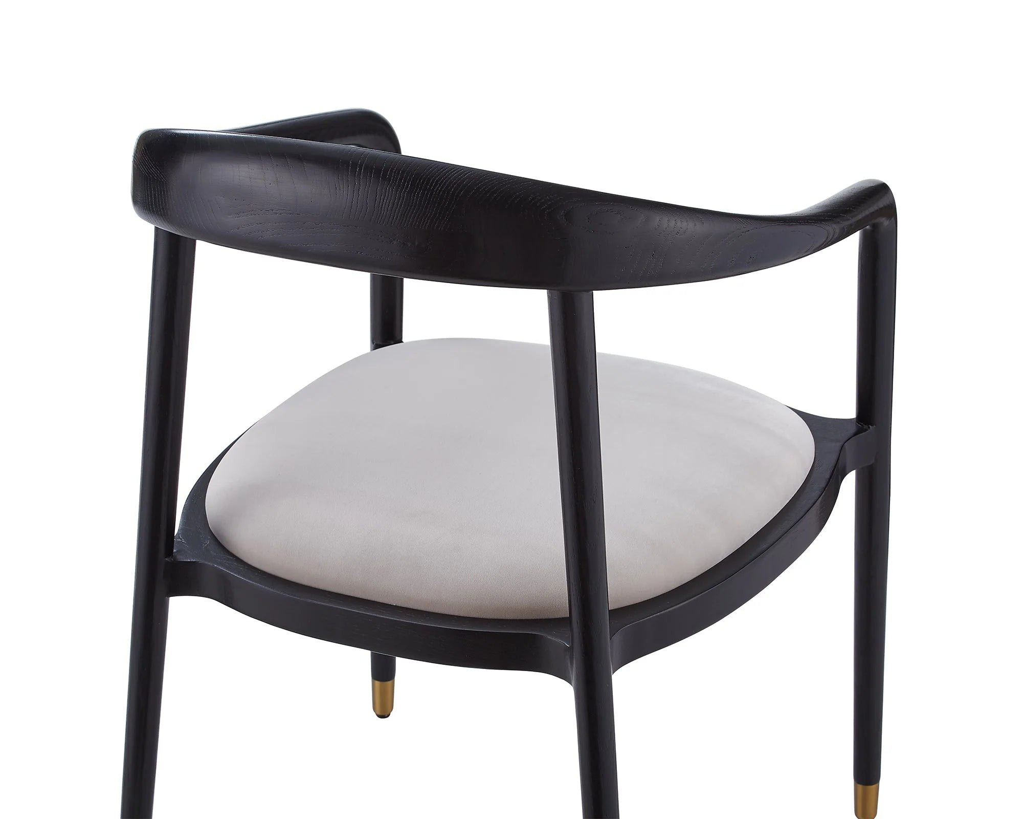 Fluid Gainsborough Ash Grey Velvet Dining Chair