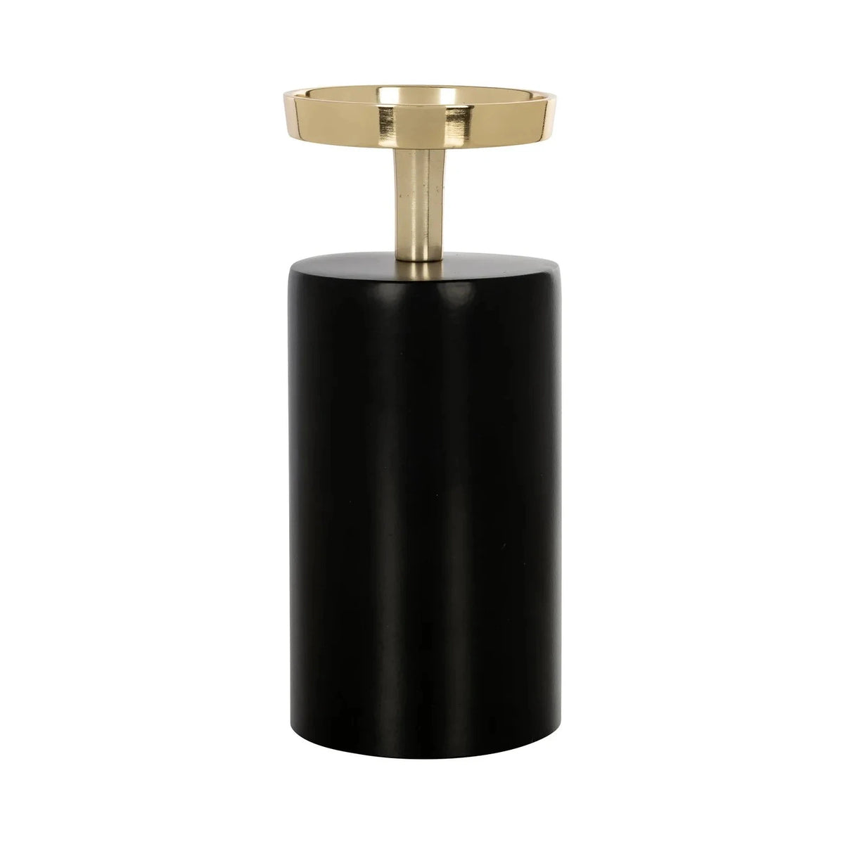 Richmond Interiors Caya Black & Gold Candle Holder Small