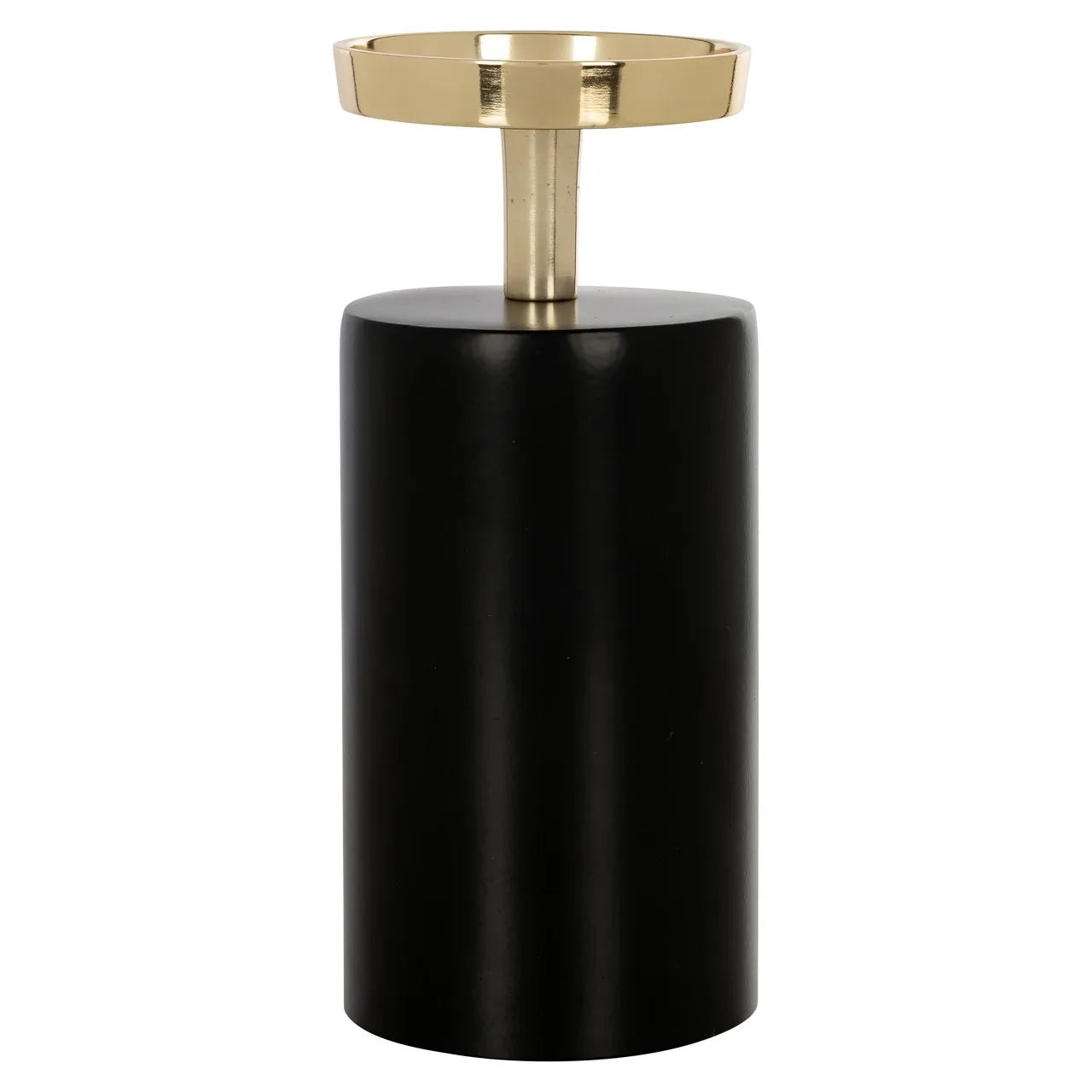 Richmond Interiors Caya Black & Gold Candle Holder Large