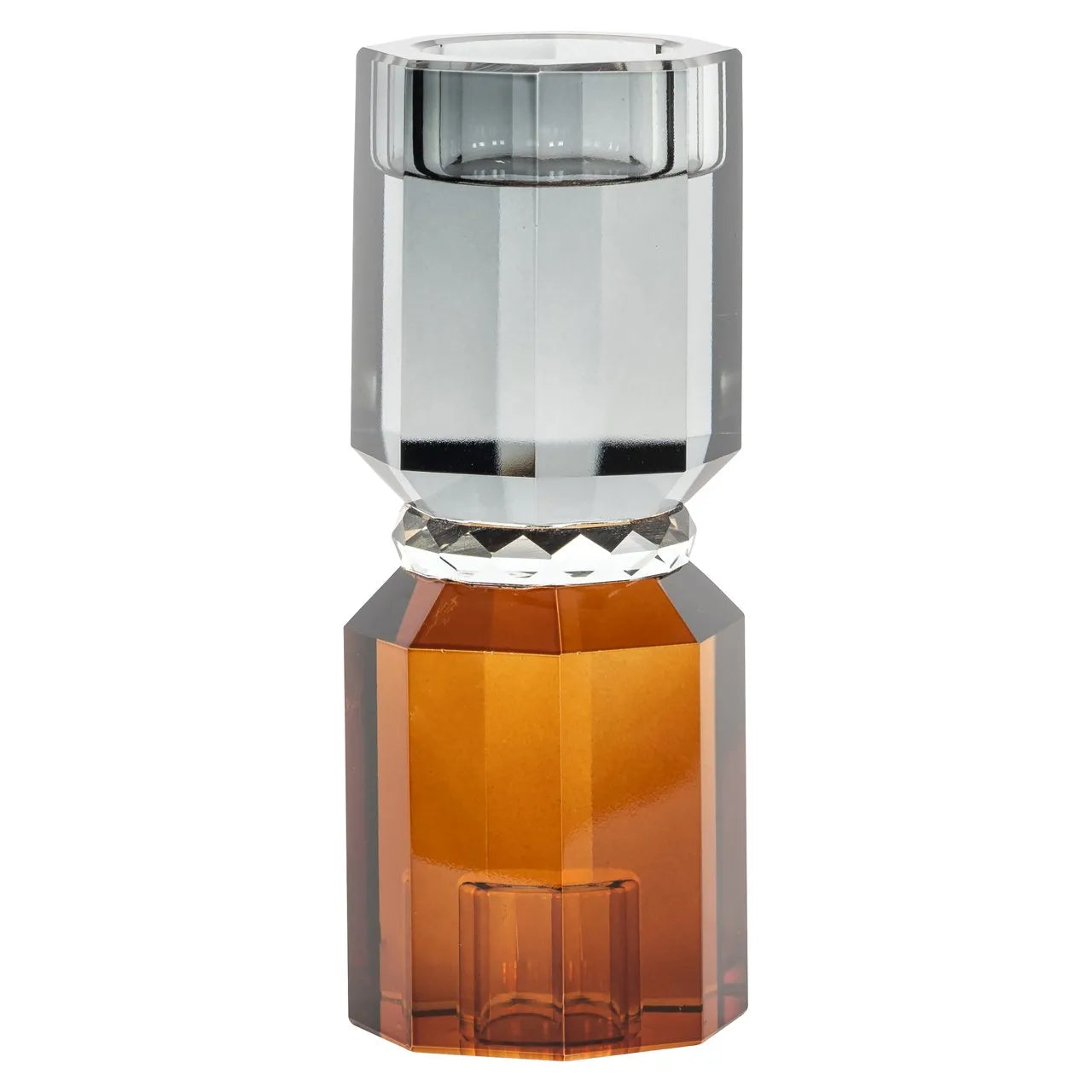 Richmond Interiors Thyra Orange Glass Candle Holder