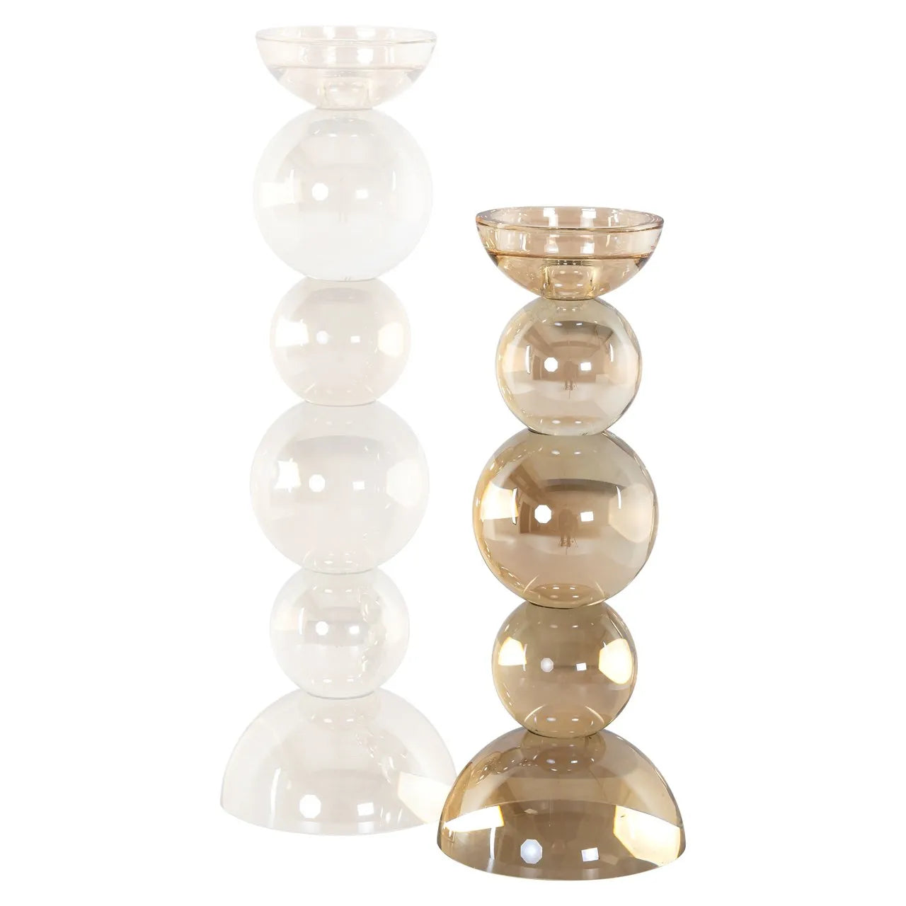 Richmond Interiors Emie Blown Glass Candle Holder | Small