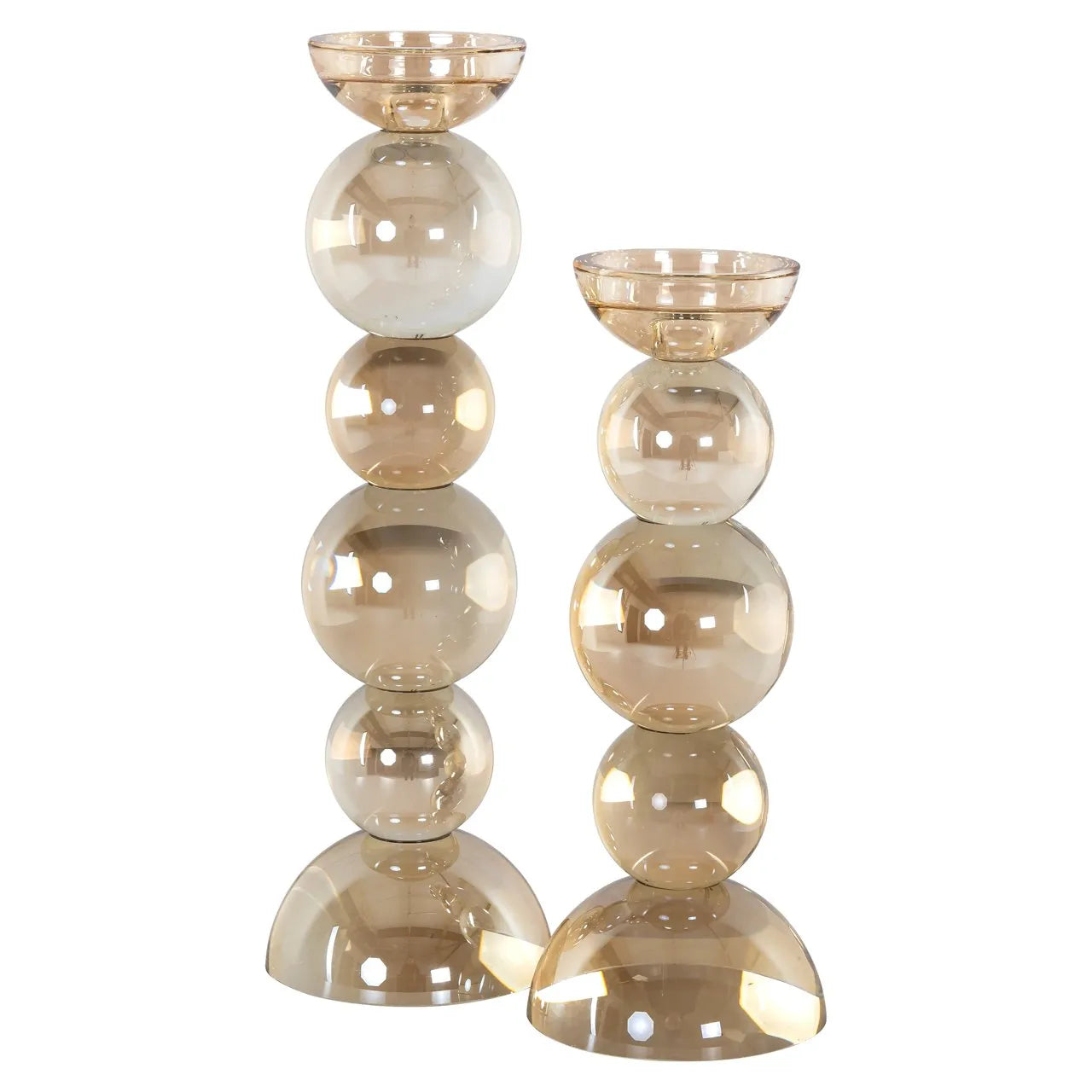 Richmond Interiors Emie Blown Glass Candle Holder | Large
