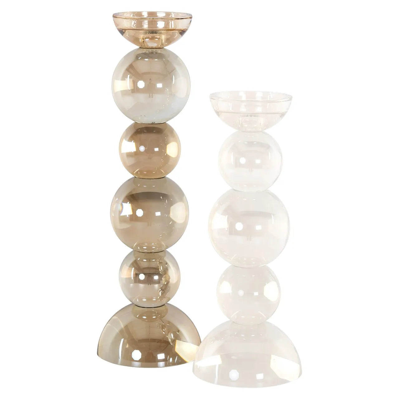 Richmond Interiors Emie Blown Glass Candle Holder | Large