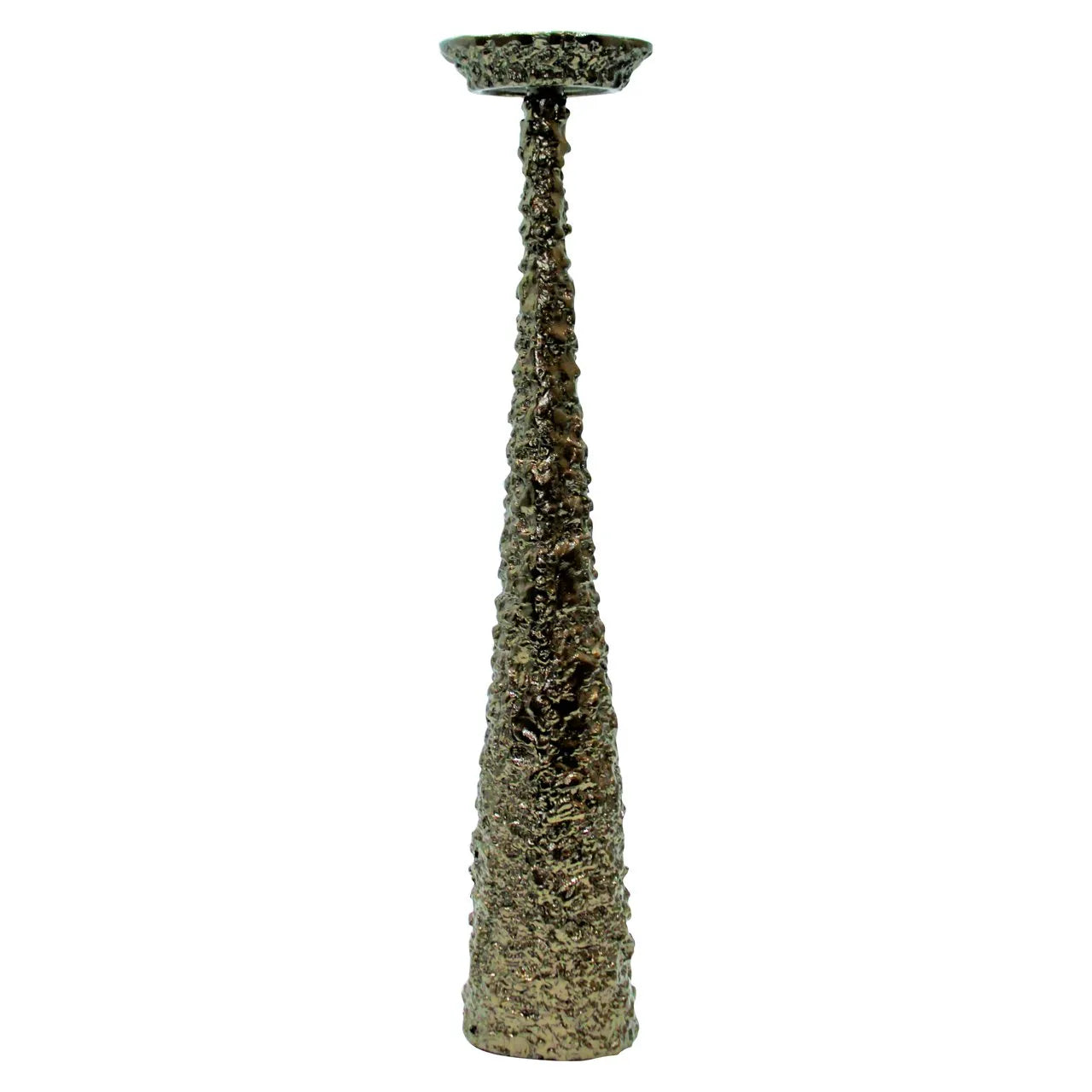 Richmond Interiors Moan Brushed Gold Candle Holder | Extra Large