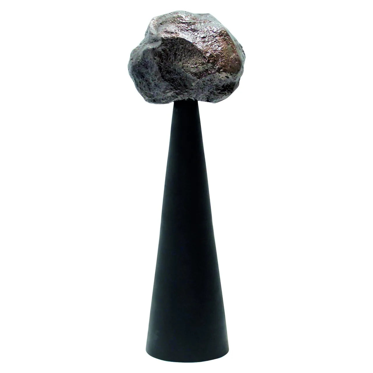 Richmond Interiors Moira Black & Bronze Rock Candle Holder | Large