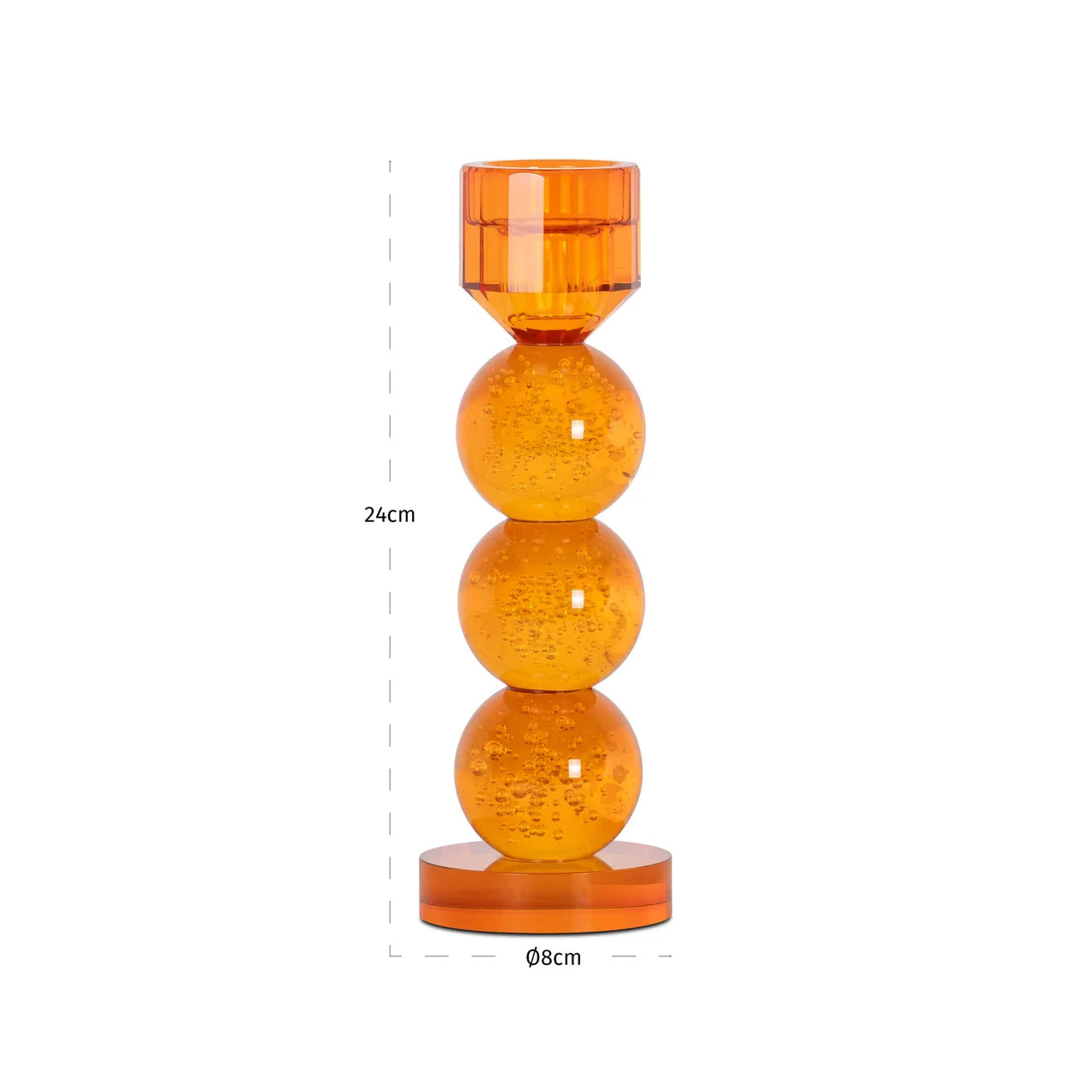 Richmond Interiors Raylan Orange Candle Holder | Small