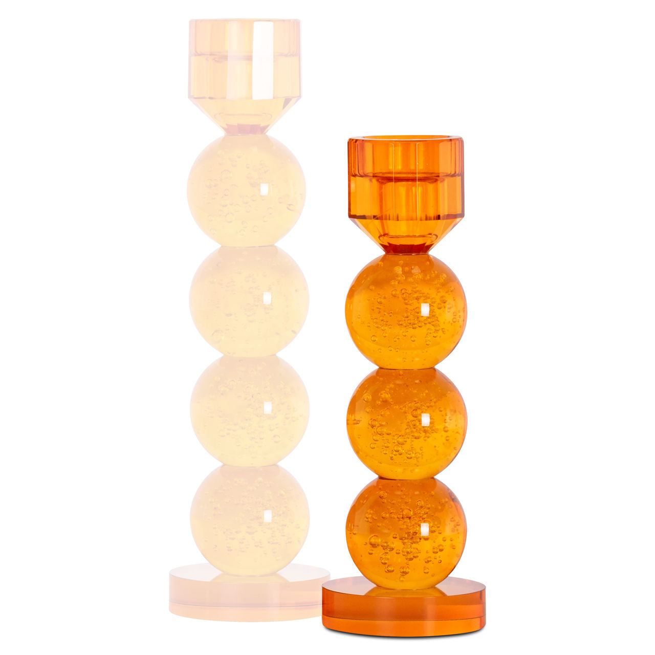 Candle holder Raylan orange small