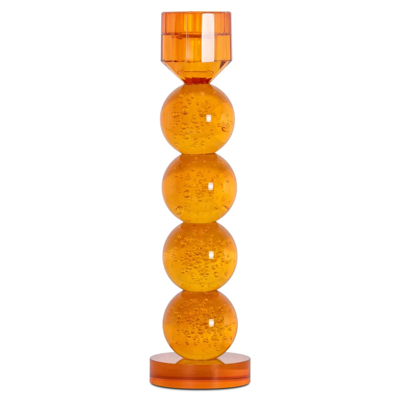 Richmond Interiors Raylan Orange Candle Holder | Large