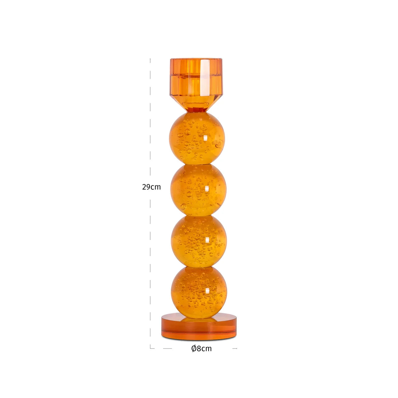 Richmond Interiors Raylan Orange Candle Holder | Large