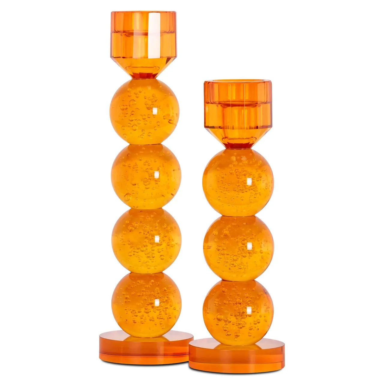 Richmond Interiors Raylan Orange Candle Holder | Large