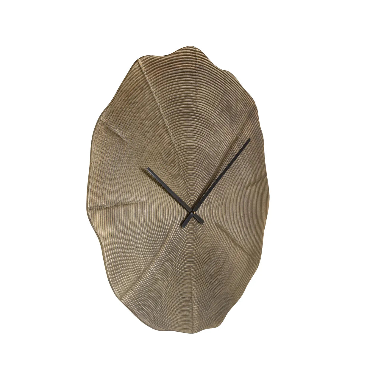 Richmond Interiors Lotus Leaf Gold Wall Clock
