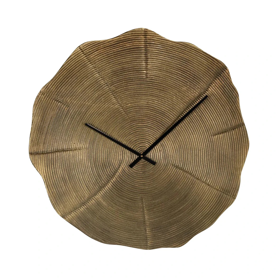 Richmond Interiors Lotus Leaf Gold Wall Clock