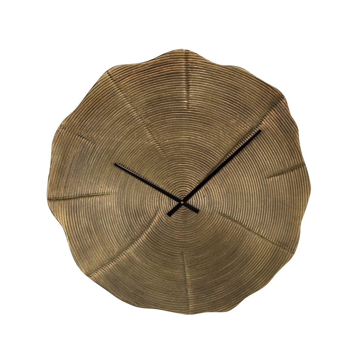 Richmond Interiors Lotus Leaf Gold Wall Clock