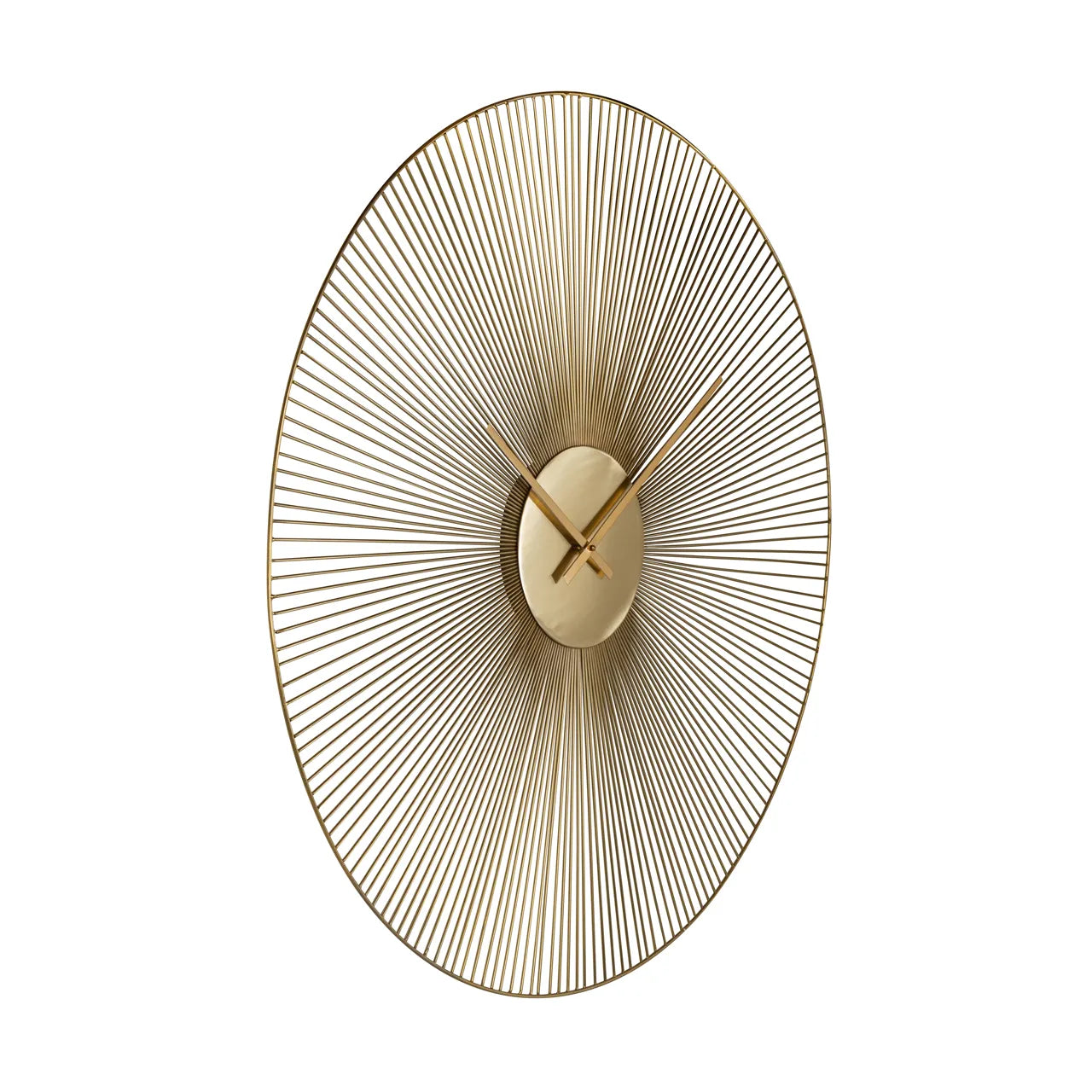 Richmond Interiors Aubrey Gold Spoke Round Wall Clock