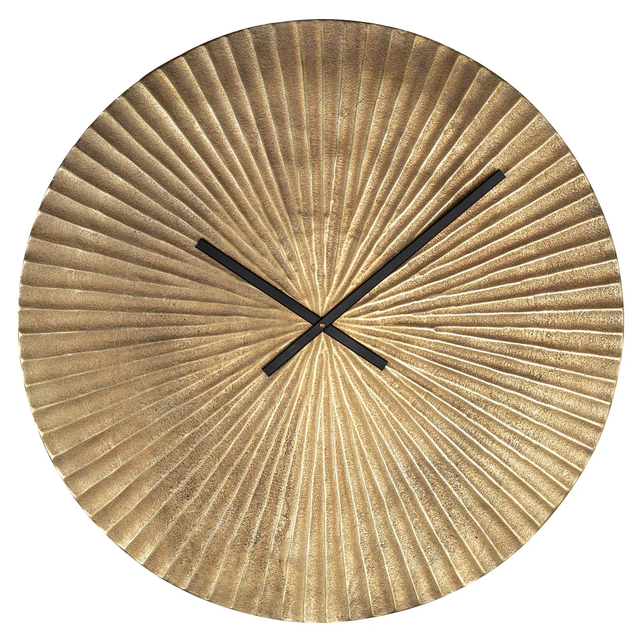 Richmond Interiors Mace Gold Starburst Round Wall Clock