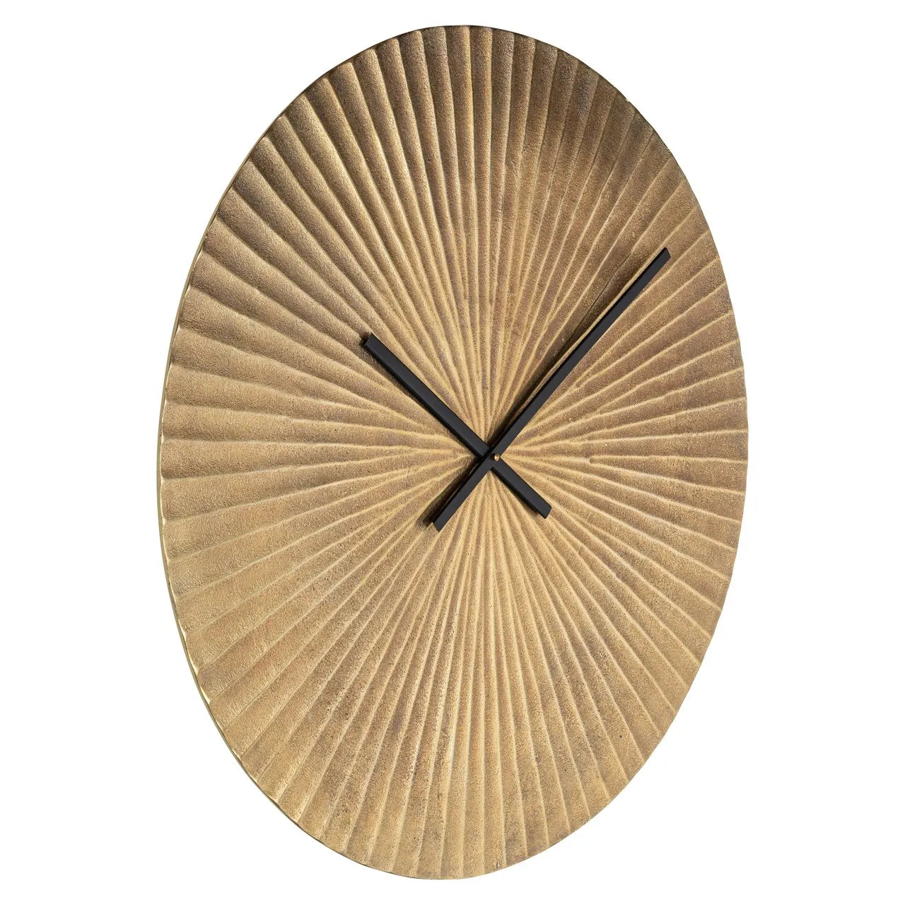 Richmond Interiors Mace Gold Starburst Round Wall Clock