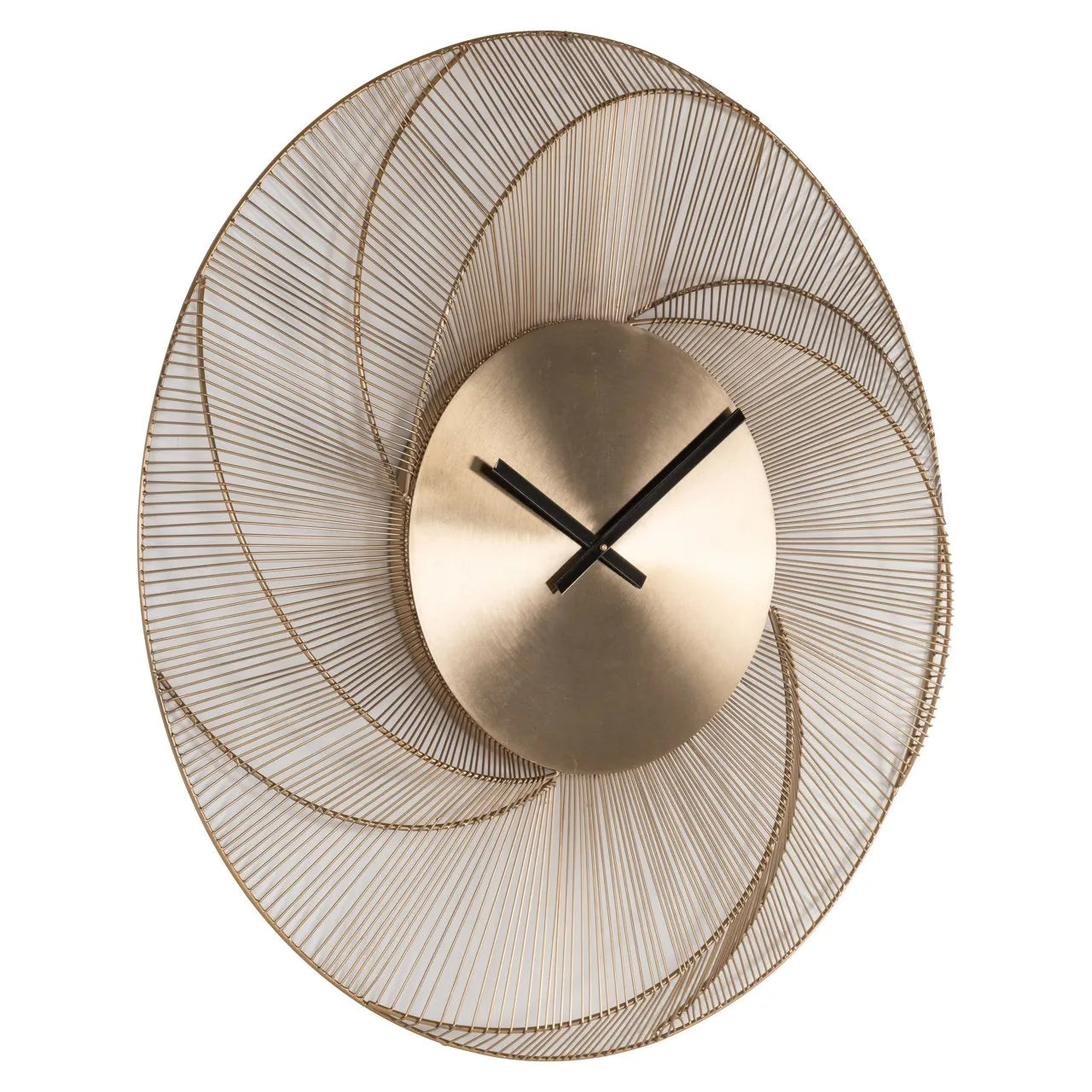 Richmond Interiors Denver Gold Spiral Wall Clock