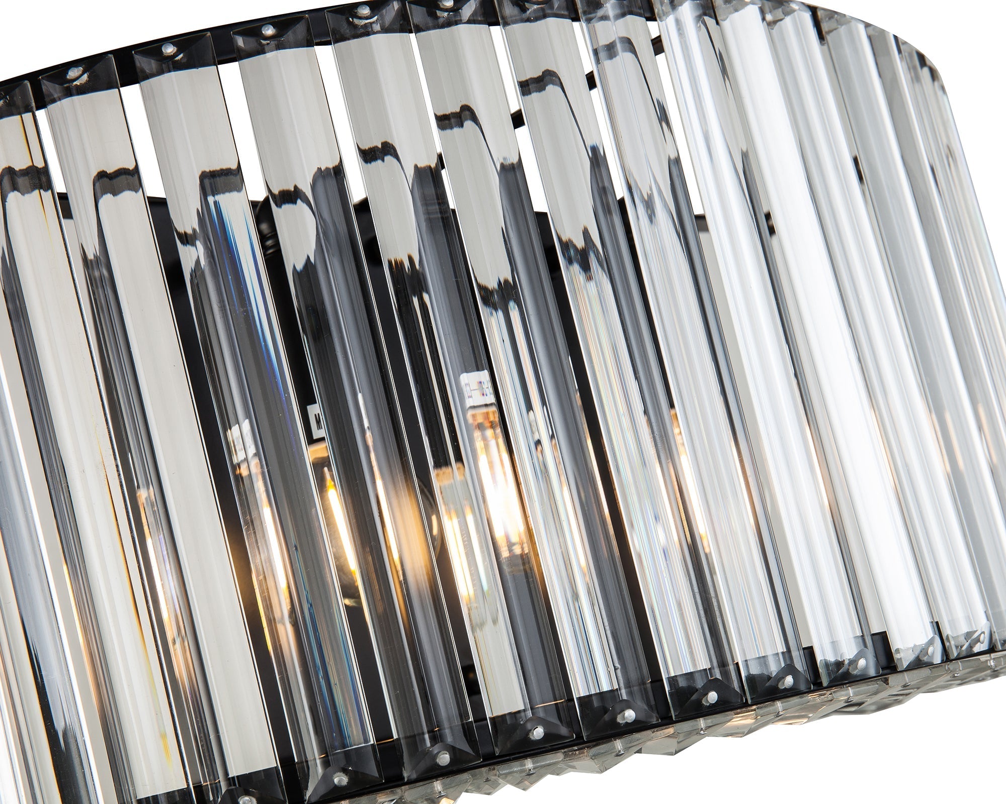 Venus Wall Light - Clear Crystal & Matt Black