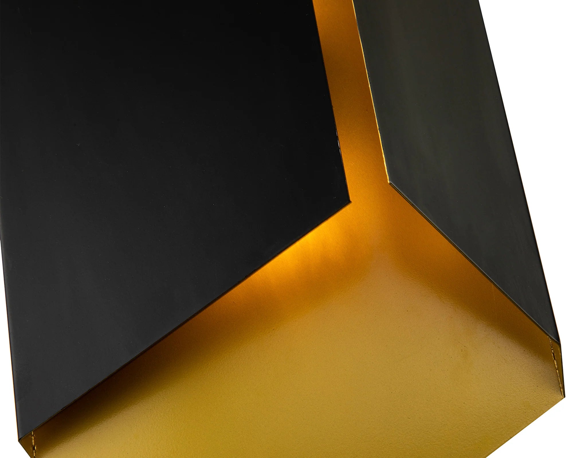Onyx Brushed Brass & Black Wall Light