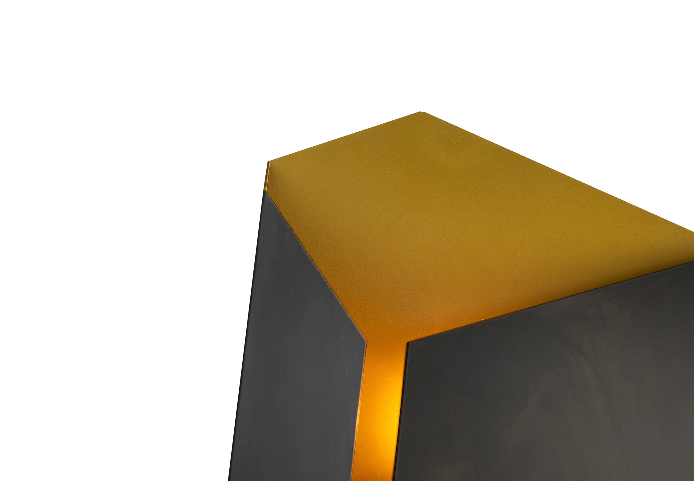 Onyx Brushed Brass & Black Wall Light