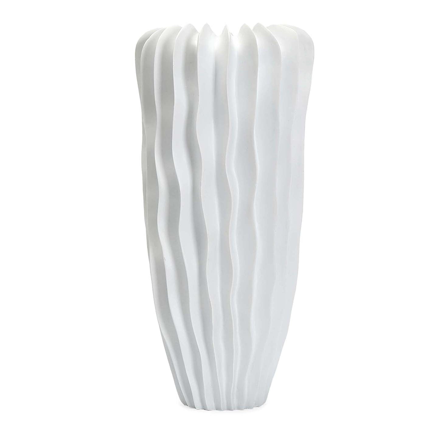 Ellen I White Glazed Ceramic Vase