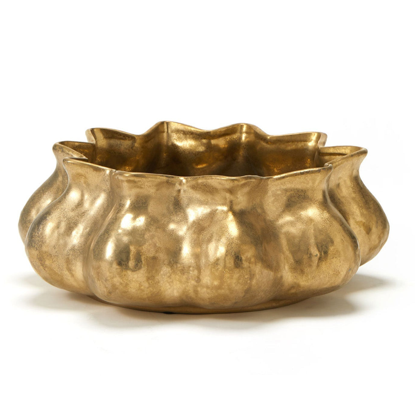 Monza Gold Ceramic Bowl
