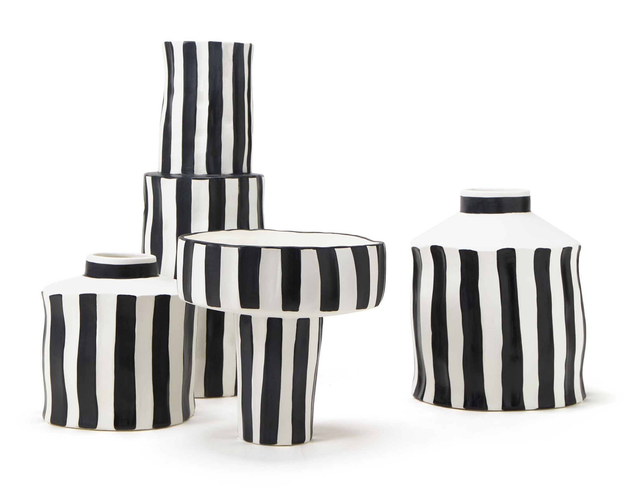 Weston Bowl - Black & White Ceramic