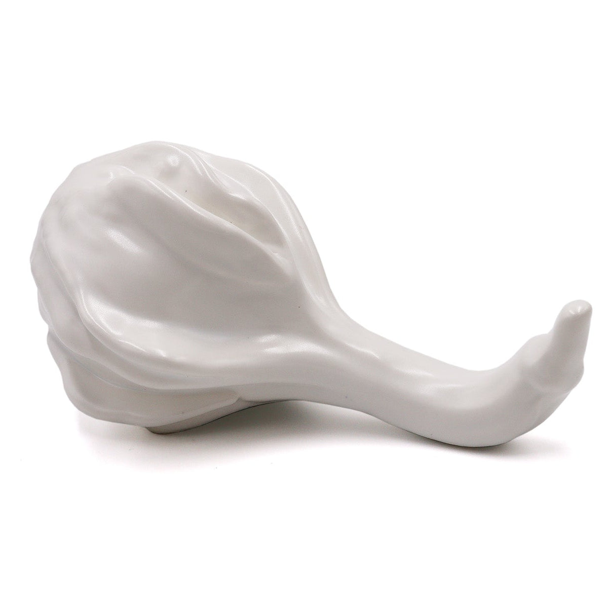 Fugue I White Ceramic Sculpture