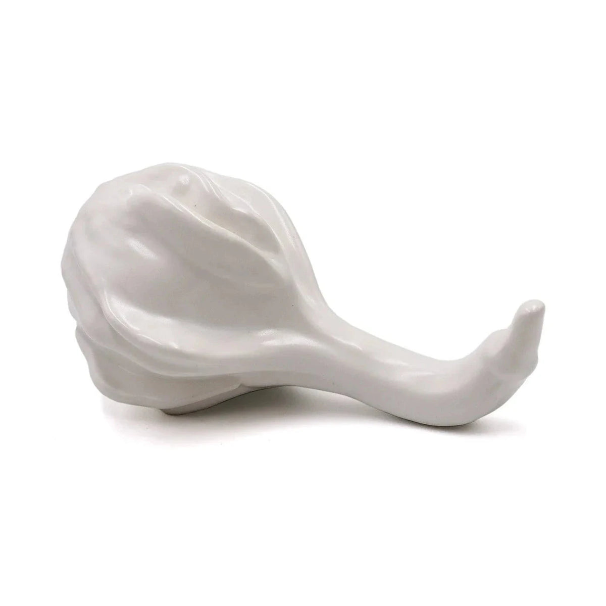 Fugue I White Ceramic Sculpture