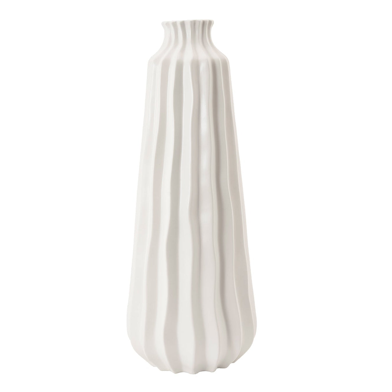 Gourd I White Ceramic Vase