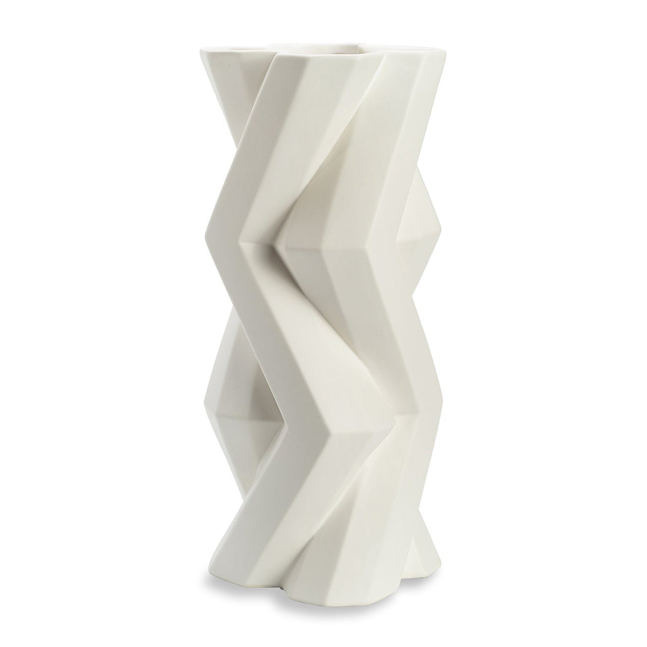 Boccio White Ceramic Vase
