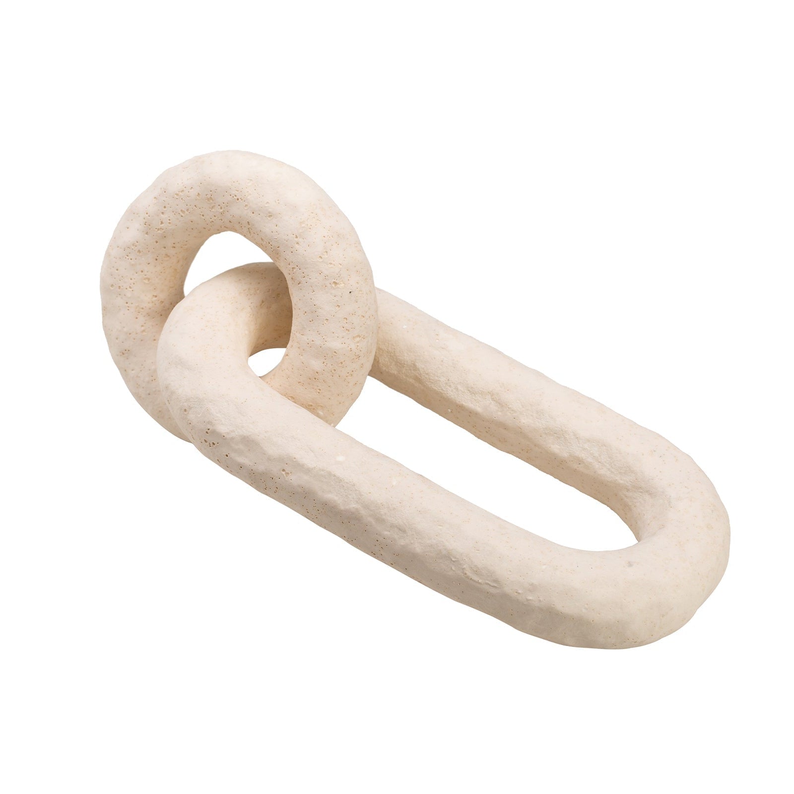 Link II White Ceramic Sculpture
