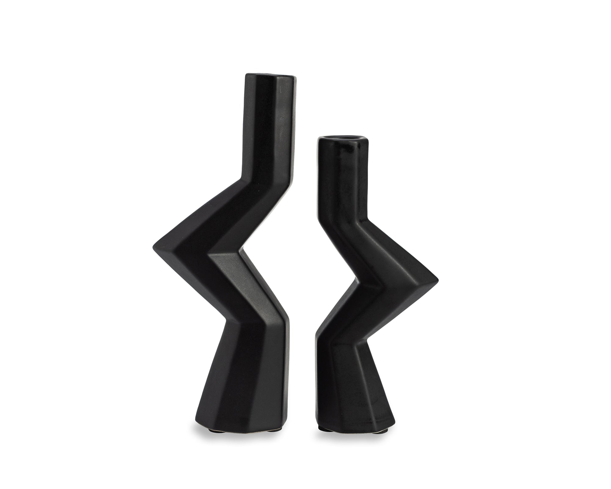 Galantis II Candle  Holder - Small Black