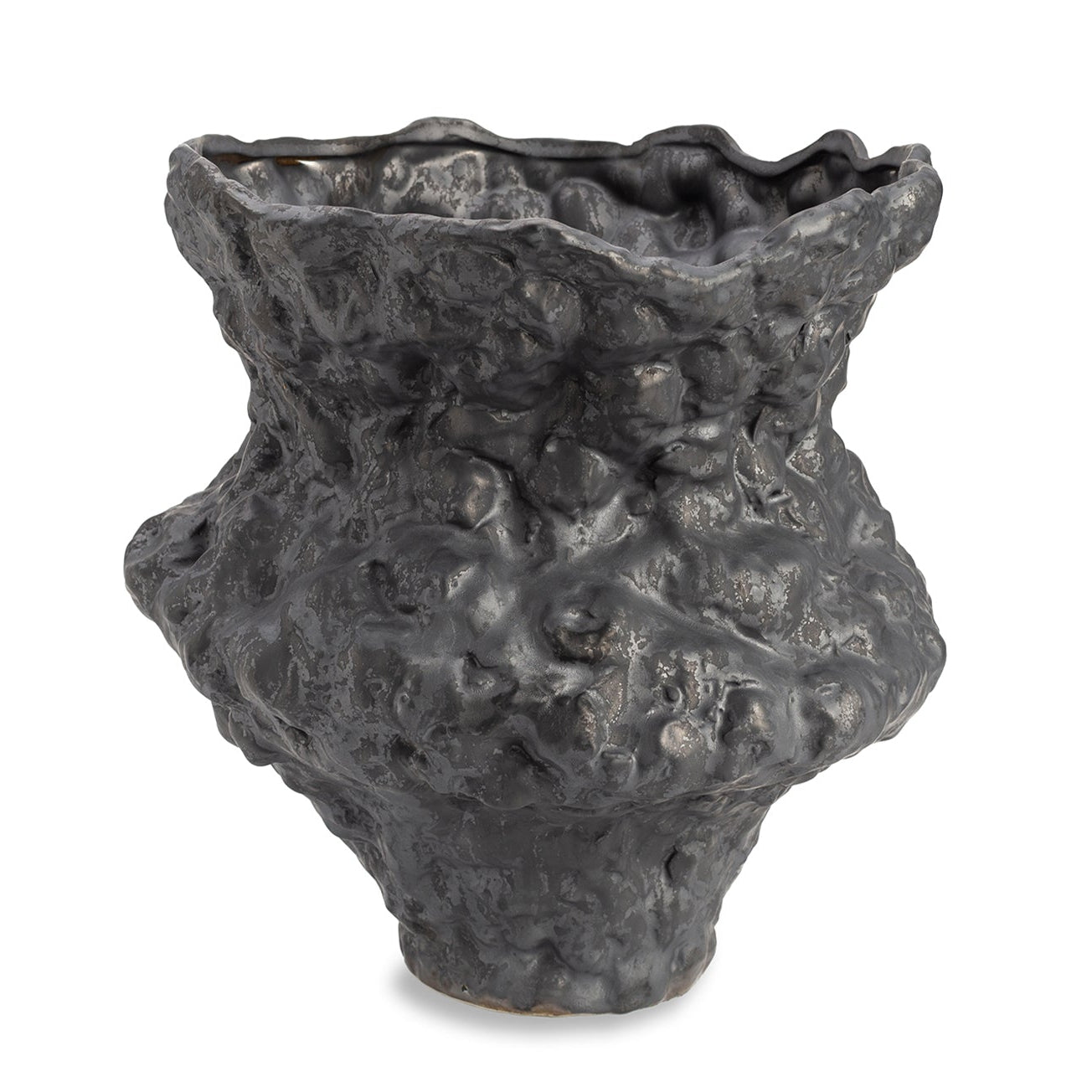 Gaia I Black Ceramic Vase