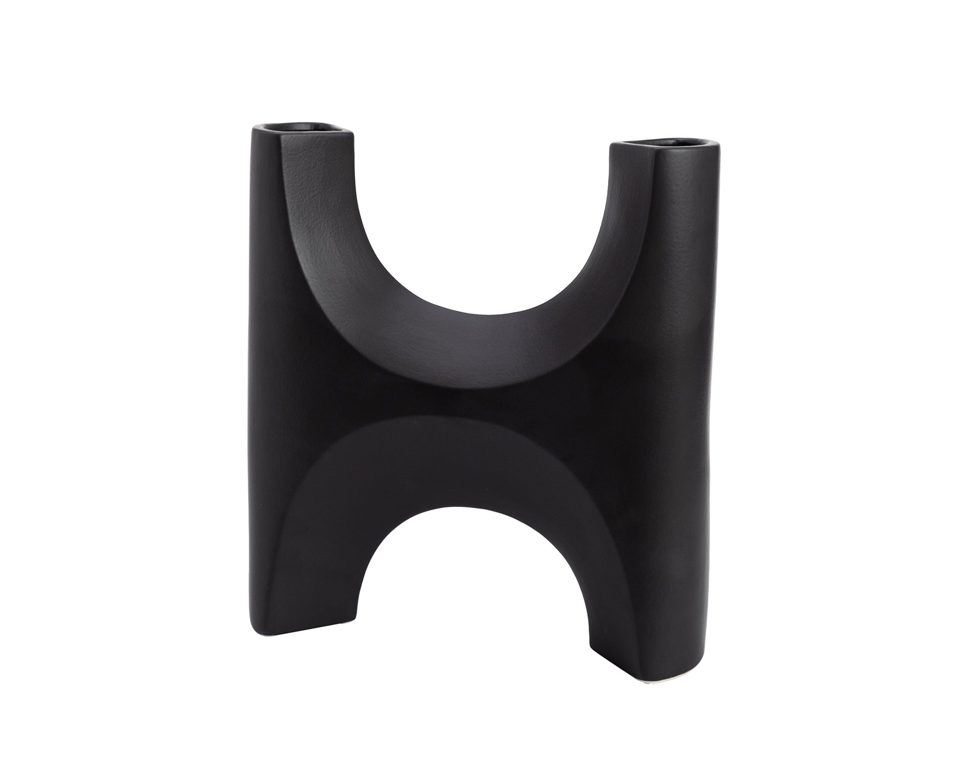 Savier Large Vase - Black Ceramic
