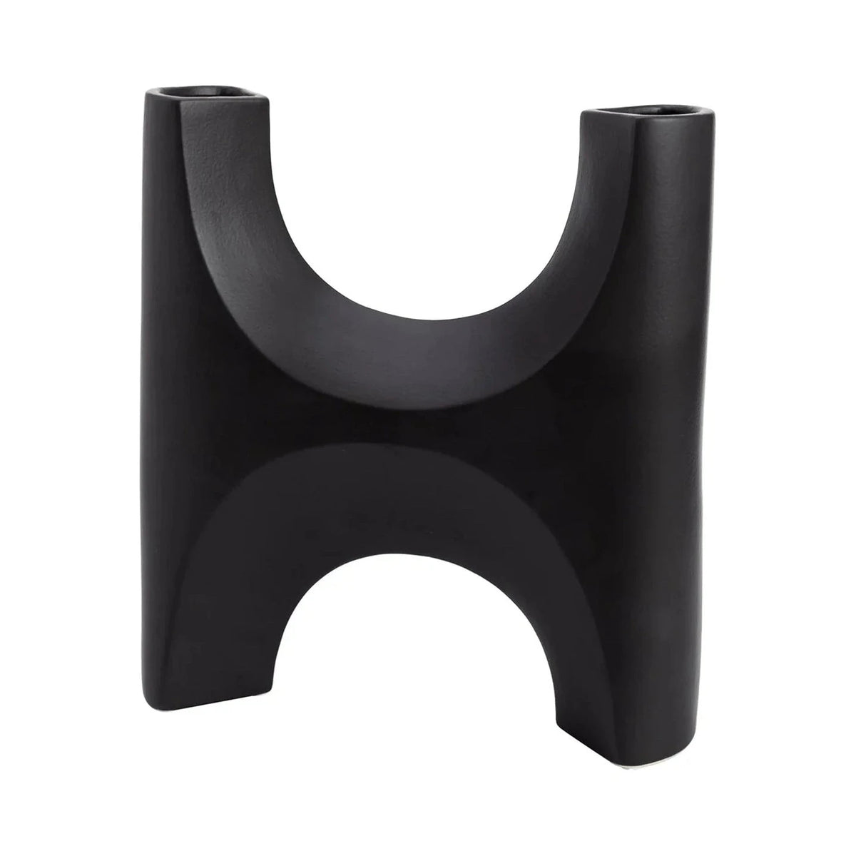 Savier Black Ceramic Vase Small