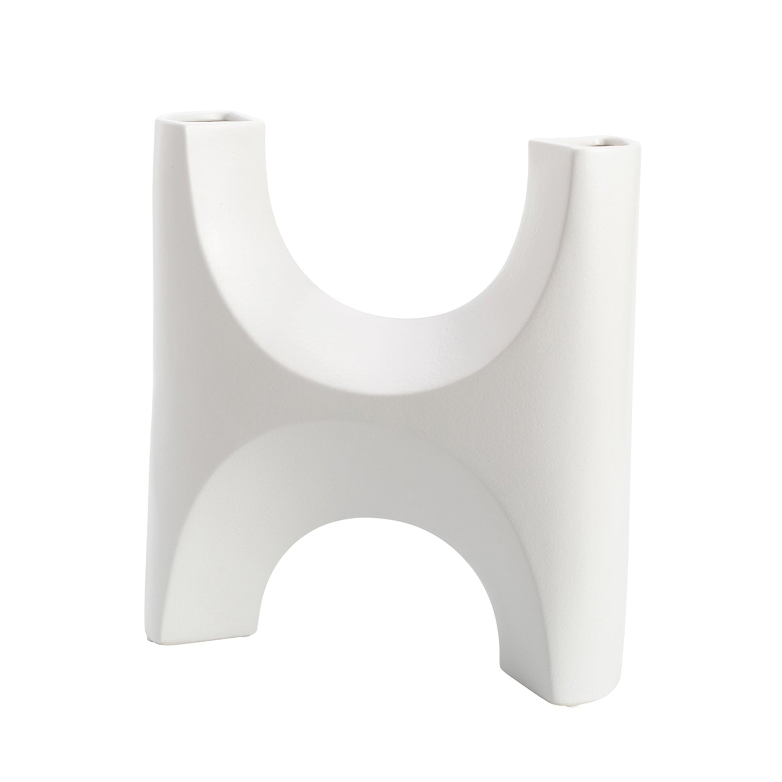 Savier Vase Large - White Ceramic