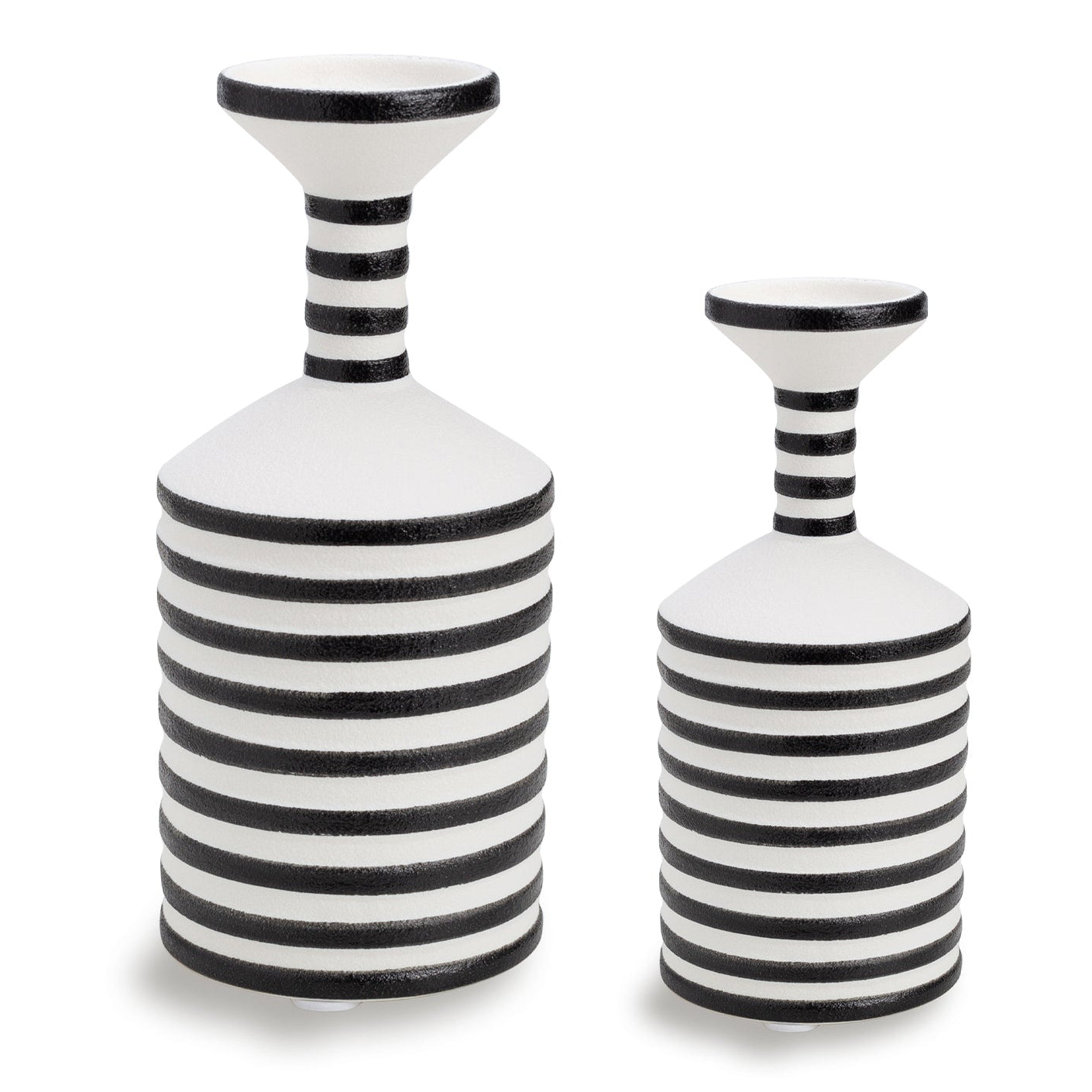 Set of 2 Caslon Black & White Vases
