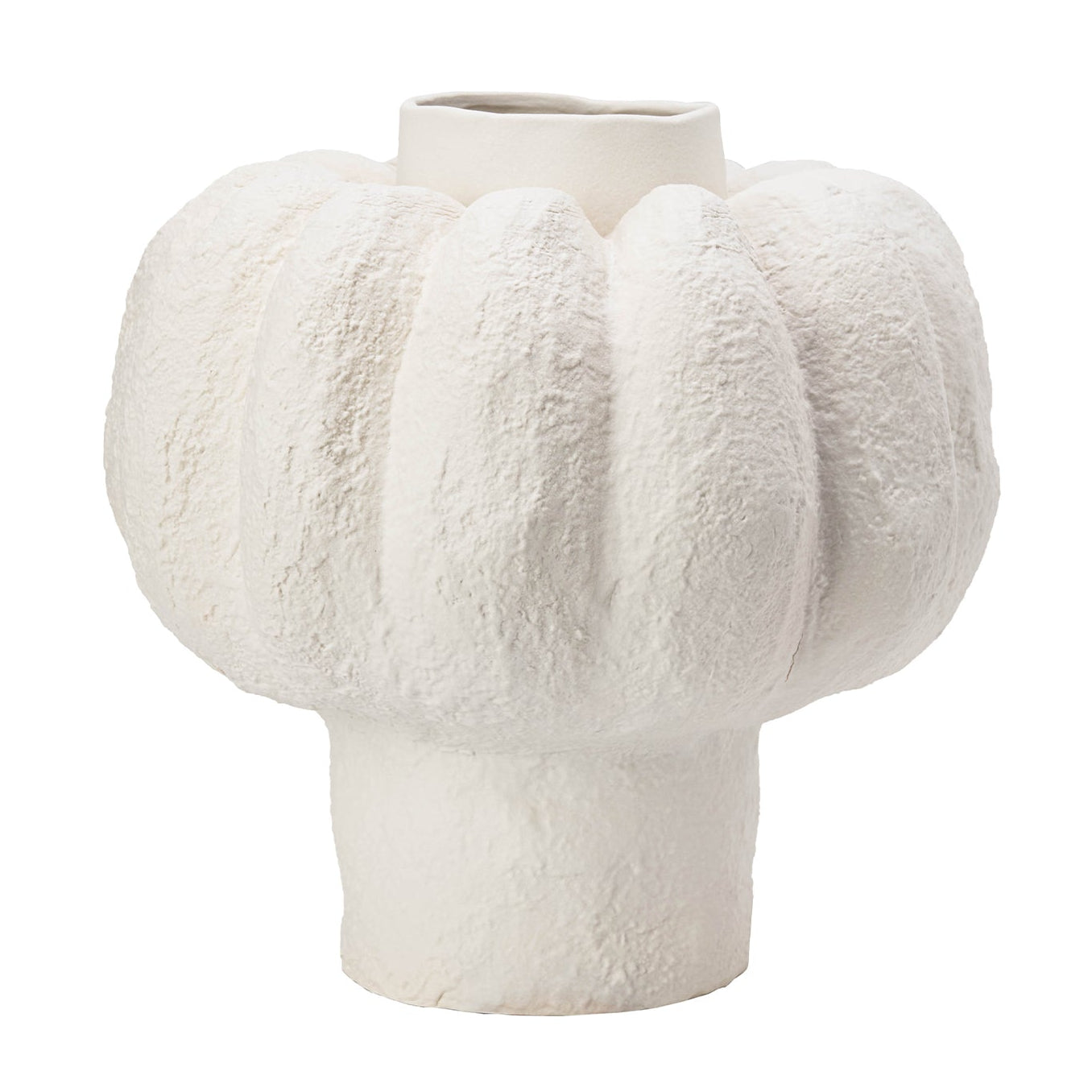 Felix White Ceramic Vase