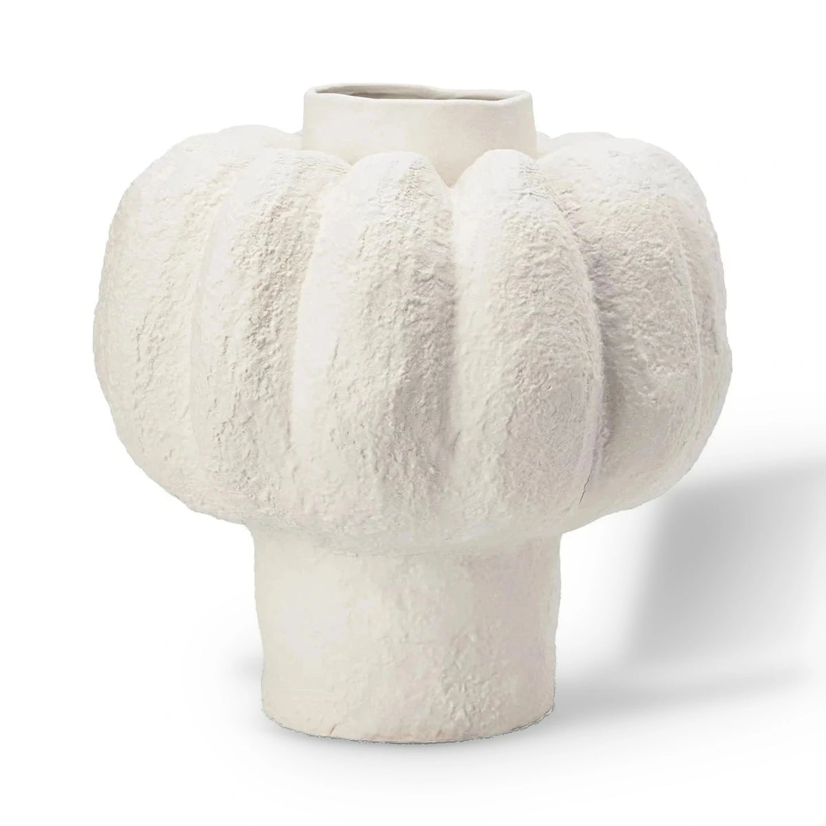 Felix White Ceramic Vase