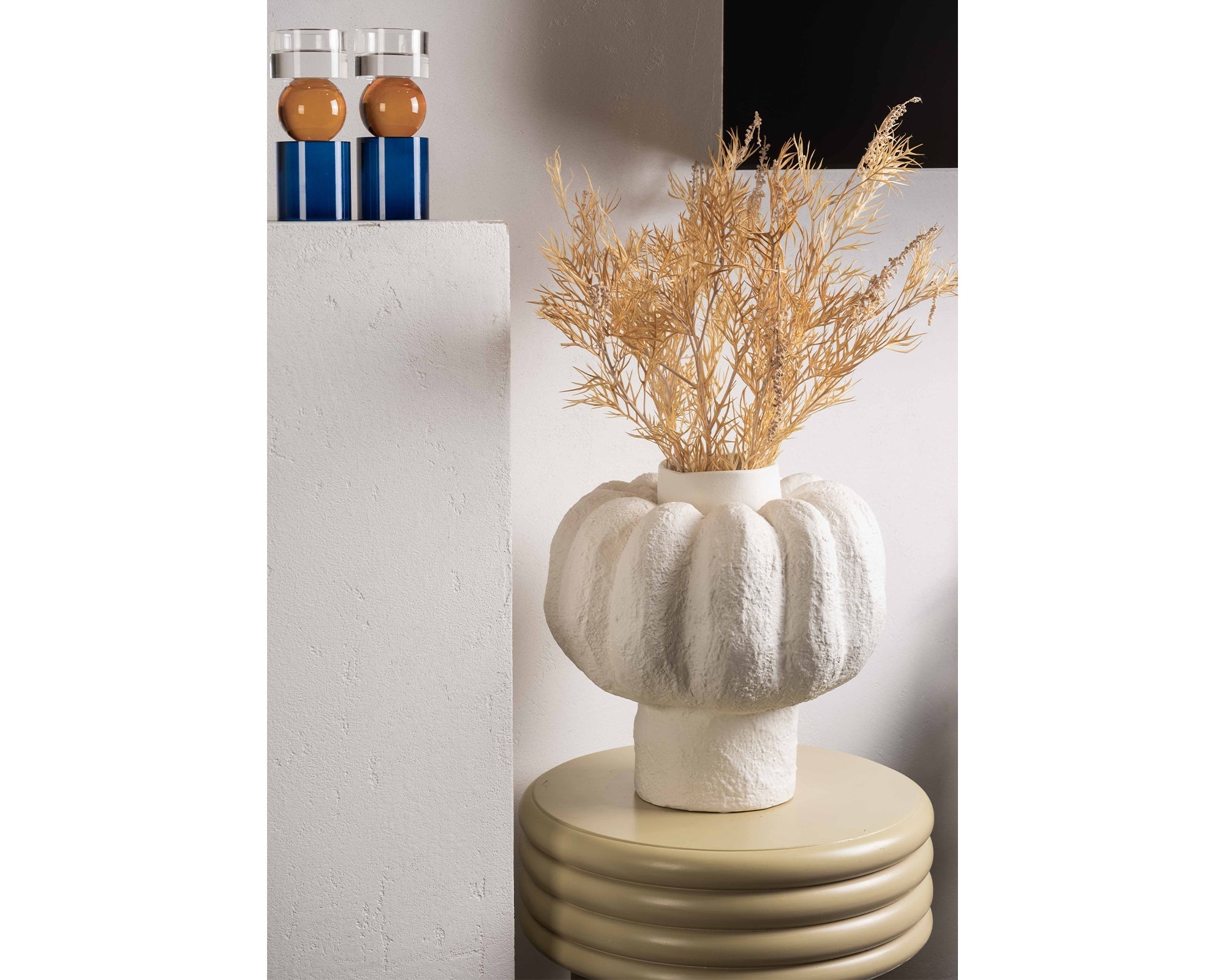 Felix Ceramic Vase - White