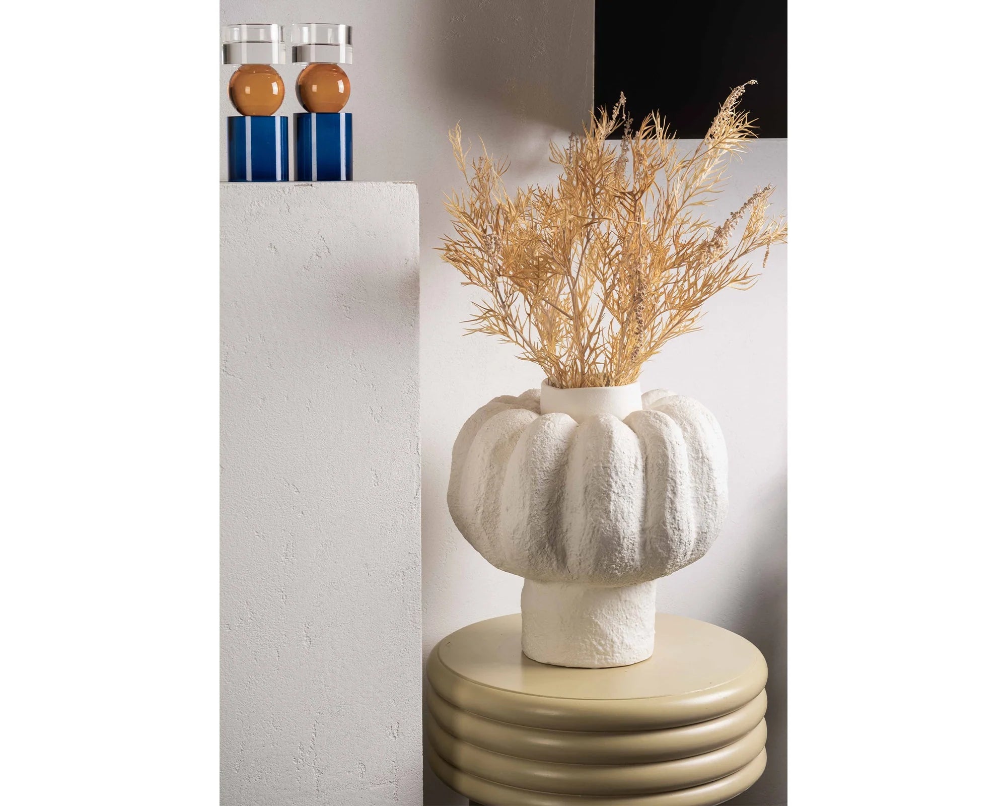 Felix White Ceramic Vase