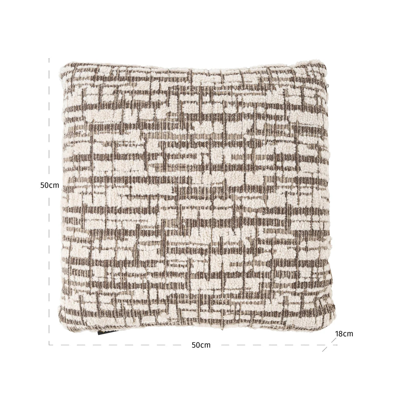Richmond Interiors Oliv Cream Square Cushion 50X50