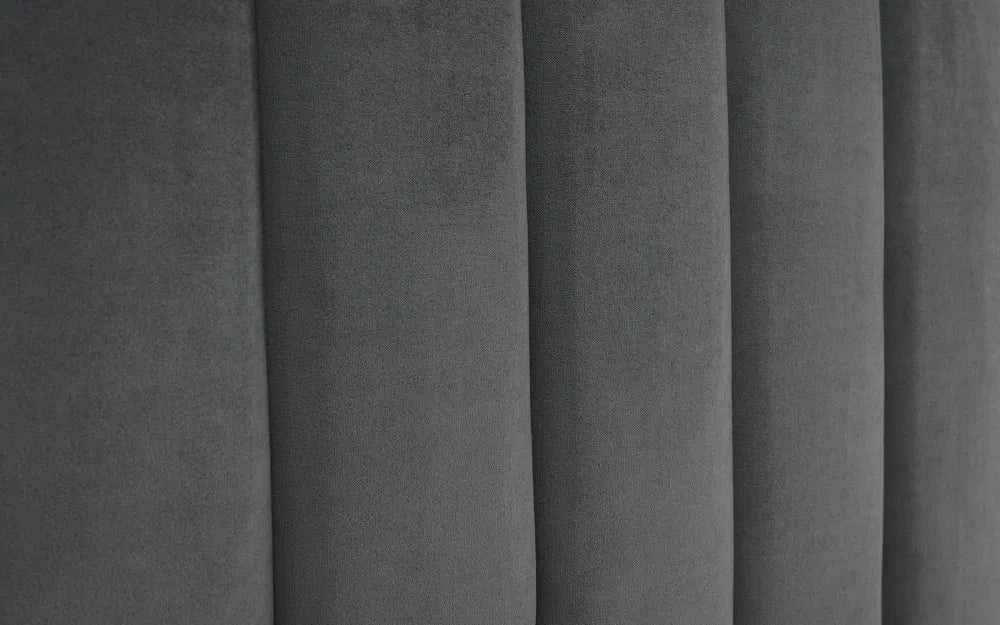 Shoreditch Grey Velvet Ottoman Storage Double Bed