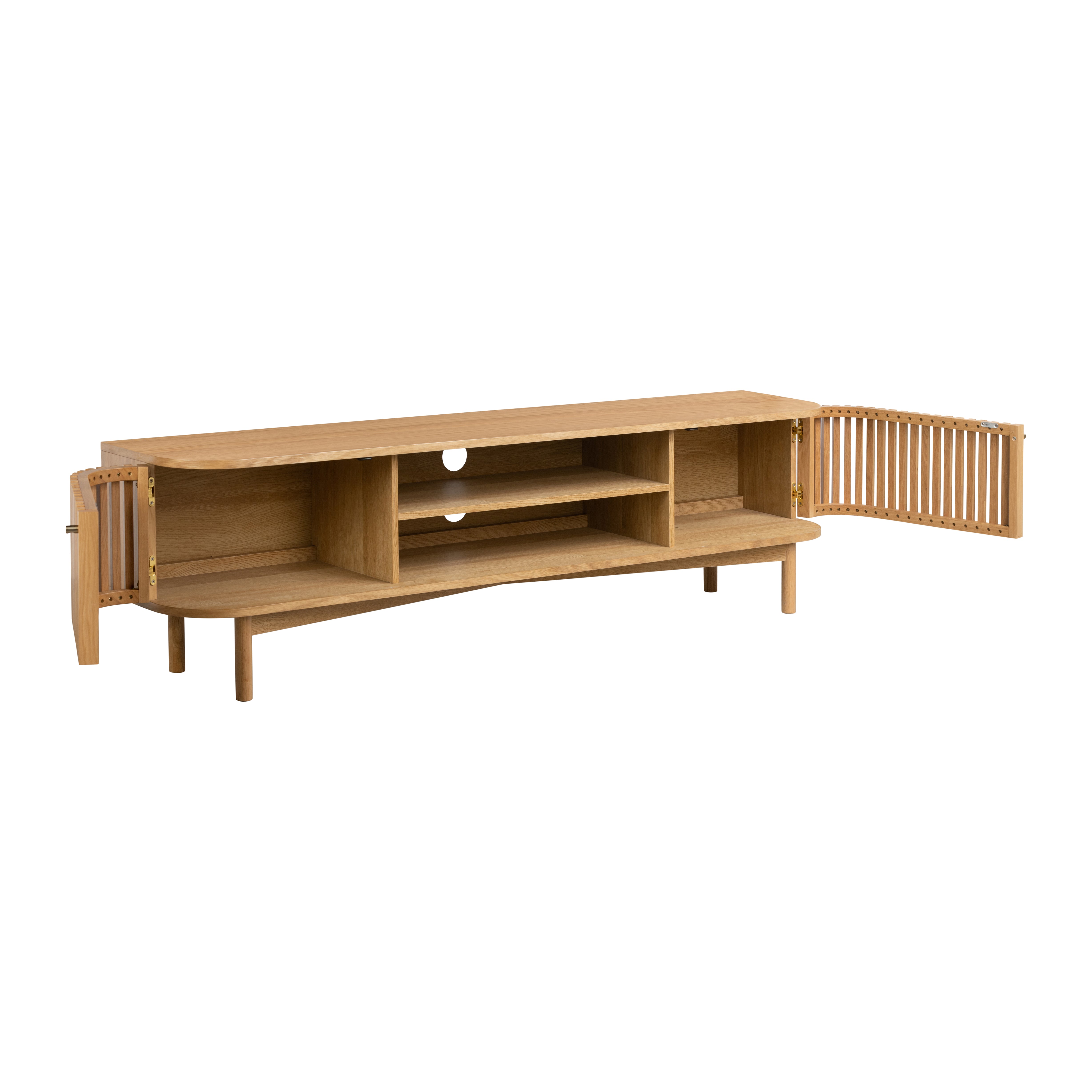 Colton Natural Wood Large TV Unit