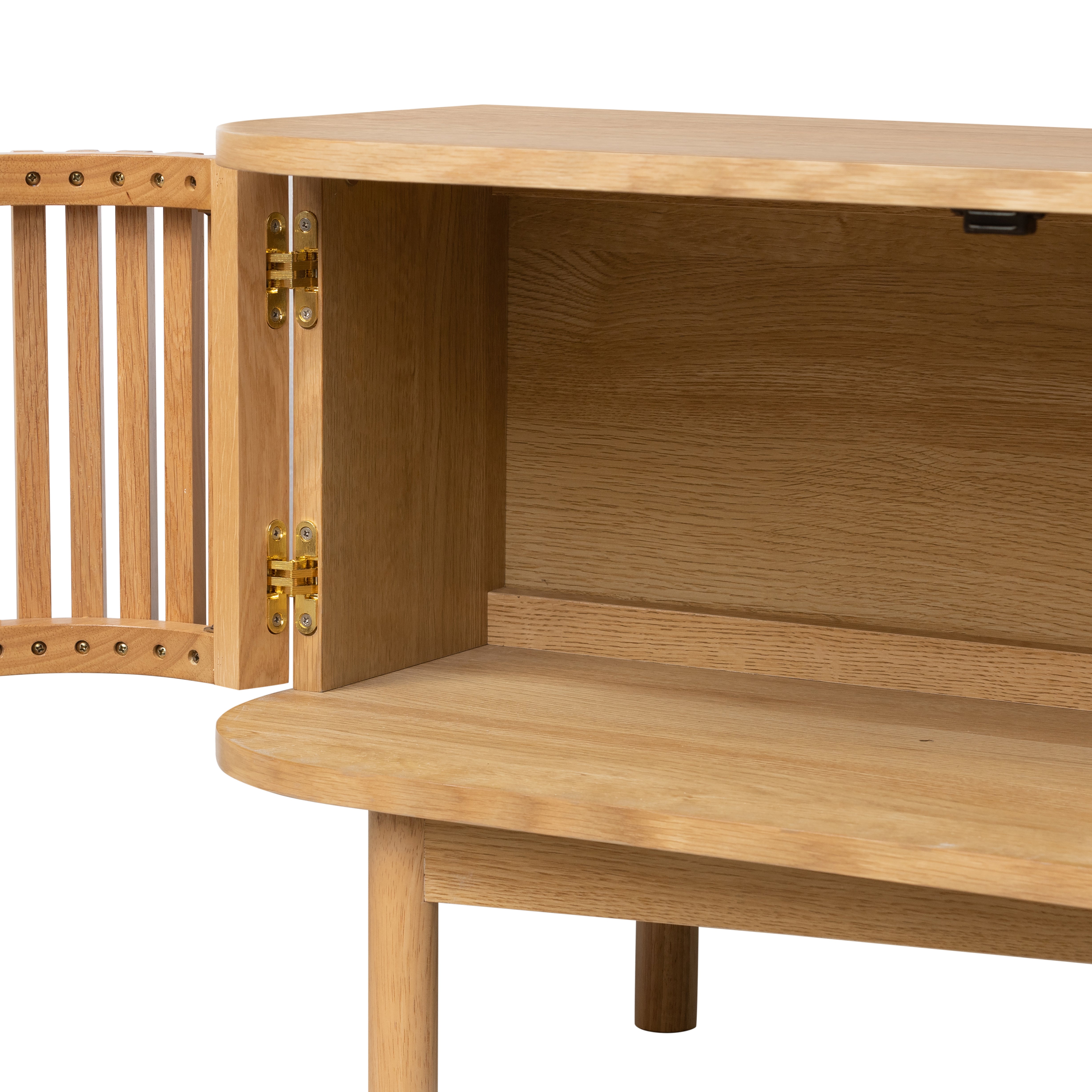 Colton Natural Wood Large TV Unit