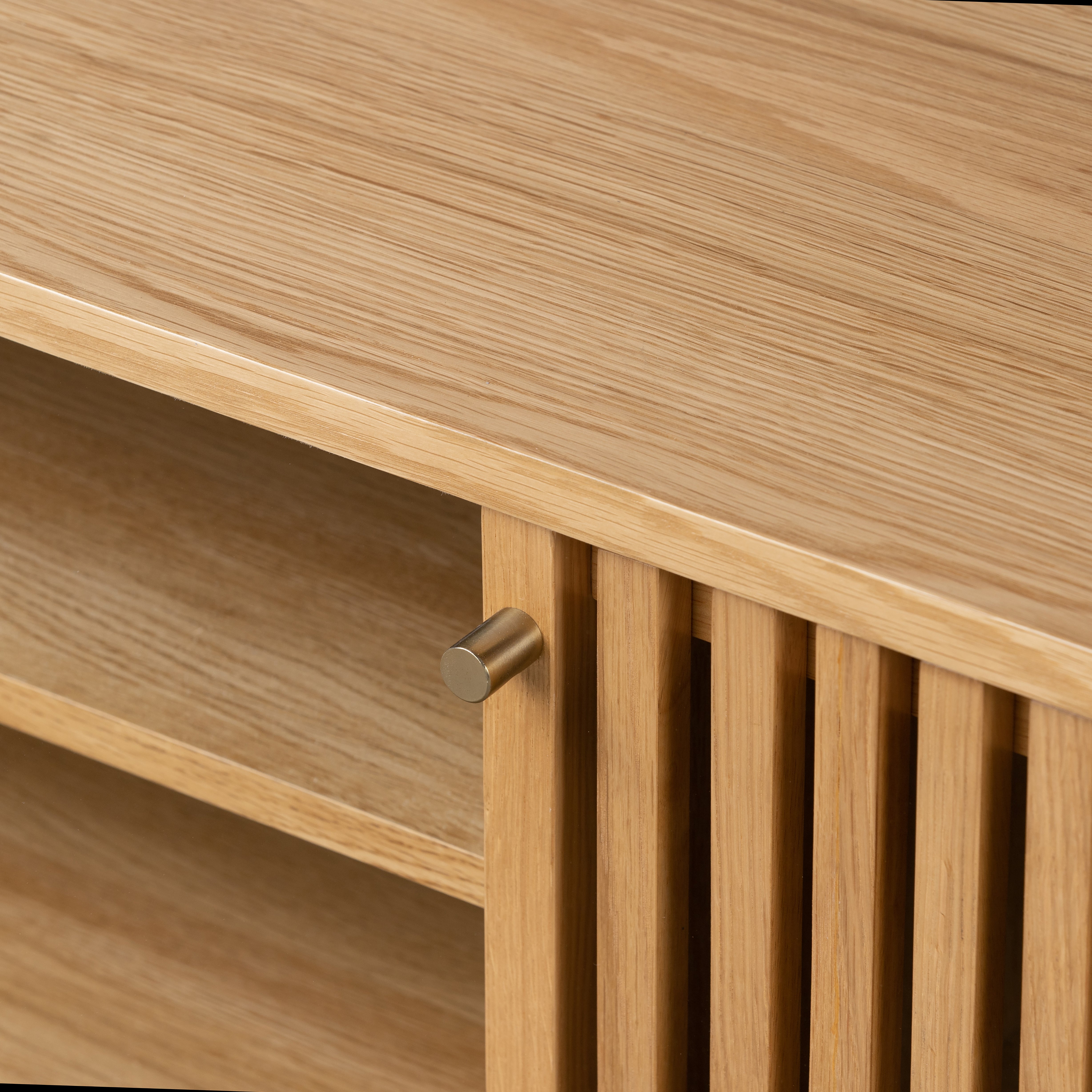 Colton Natural Wood Large TV Unit