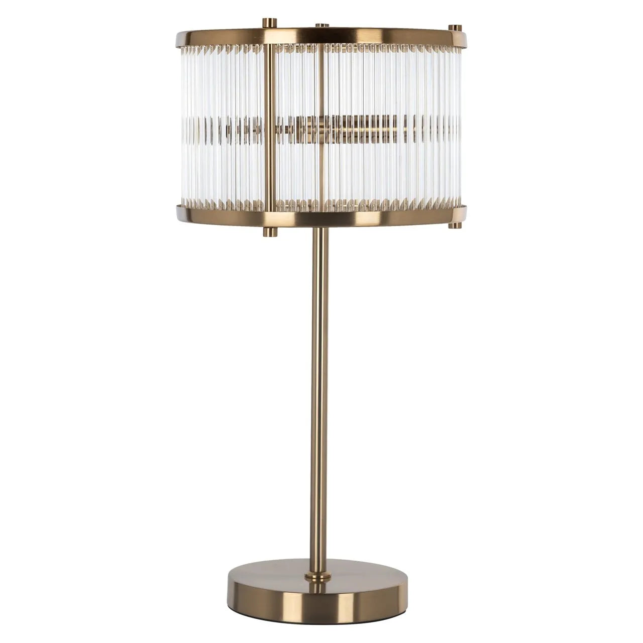 Richmond Interiors Loiza Brushed Gold & Glass Table Lamp