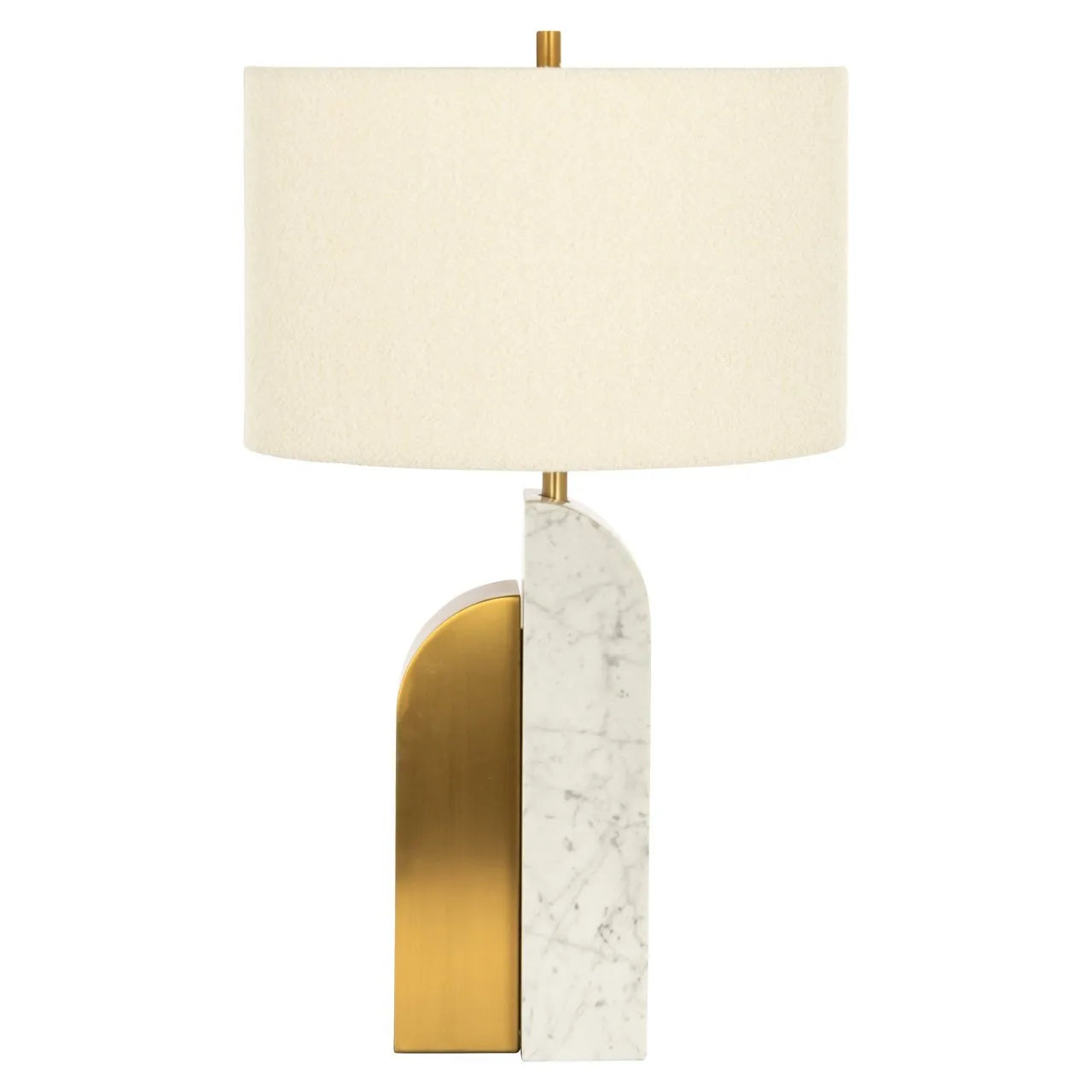 Richmond Interiors Liliana White Marble & Gold Table Lamp