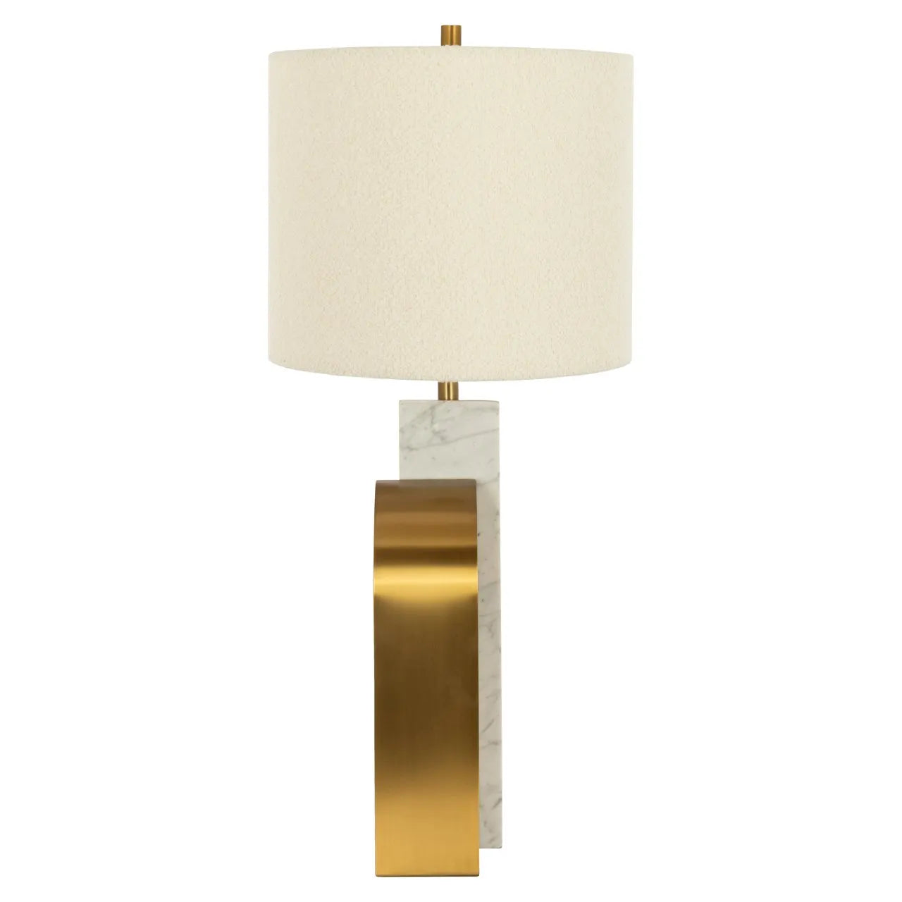 Richmond Interiors Liliana White Marble & Gold Table Lamp
